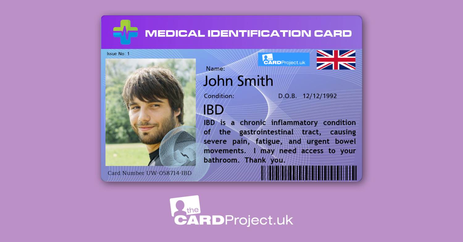 Premium IBD Medical ID Card (FRONT)